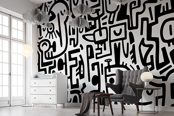Motif noir et blanc Motif noir et blanc