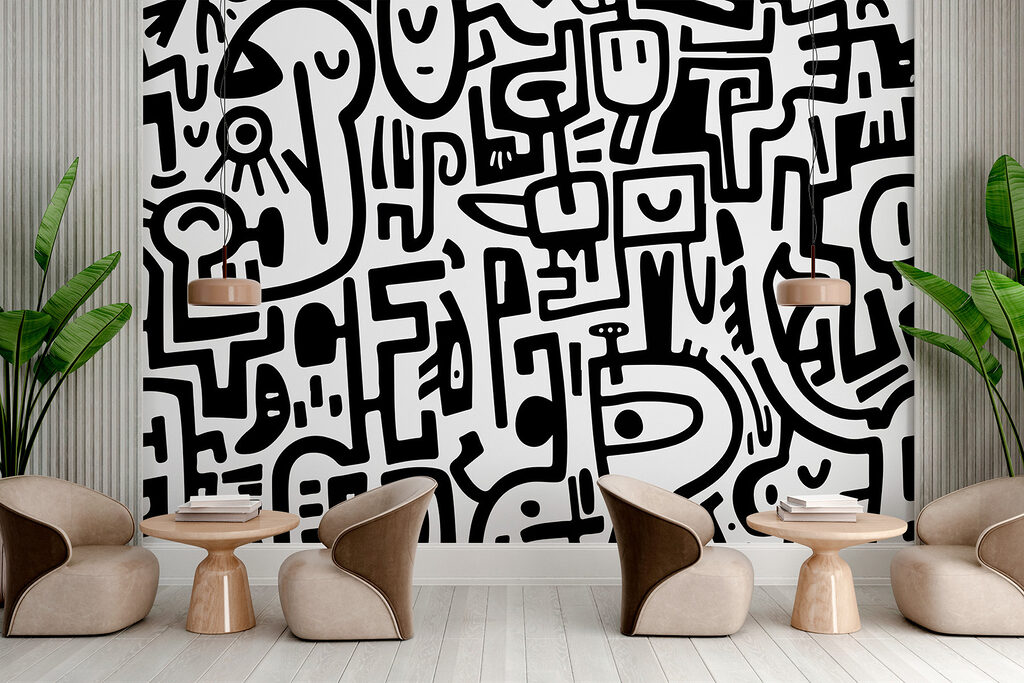 Black and white pattern Black and white pattern