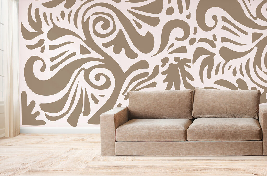 White and brown pattern