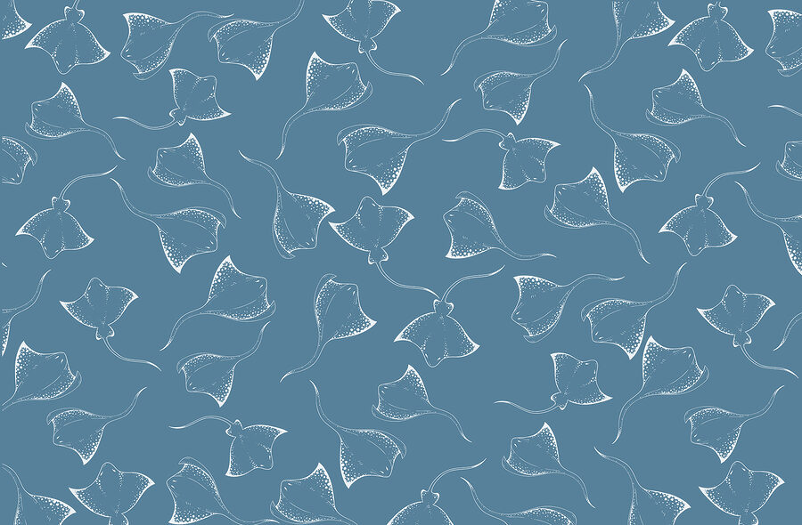Fond bleu avec des raies blanches