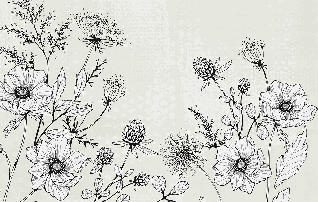 Dessin de fleurs et de feuilles Dessin de fleurs et de feuilles