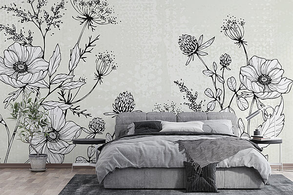 Dessin de fleurs et de feuilles Dessin de fleurs et de feuilles