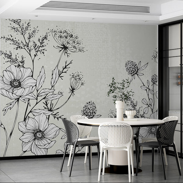 Dessin de fleurs et de feuilles Dessin de fleurs et de feuilles