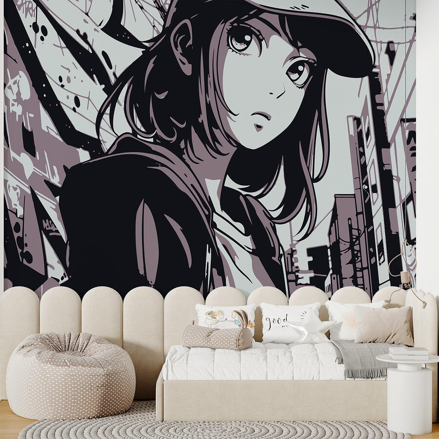 Caricature d'une femme portant un chapeau