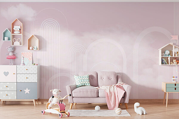 Lignes blanches sur fond rose Lignes blanches sur fond rose