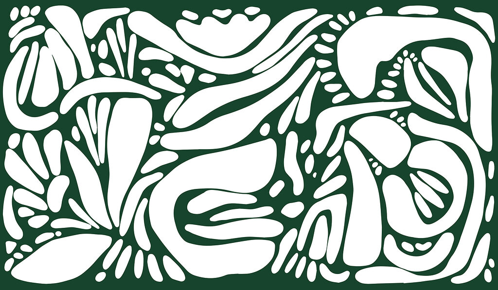 Motif blanc et vert Motif blanc et vert