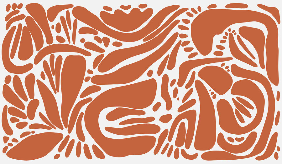 Motif marron et blanc