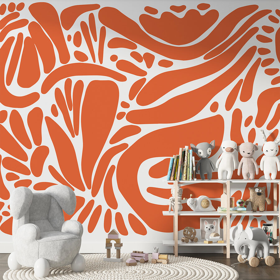 Motif marron et blanc