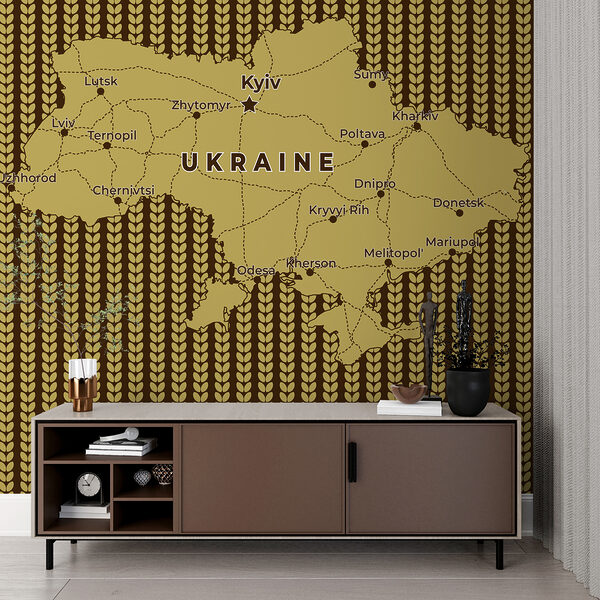 Carte de l'Ukraine avec les lignes et les villes Carte de l'Ukraine avec les lignes et les villes
