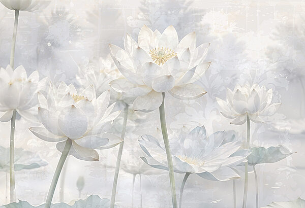 Group of white flowers Group of white flowers