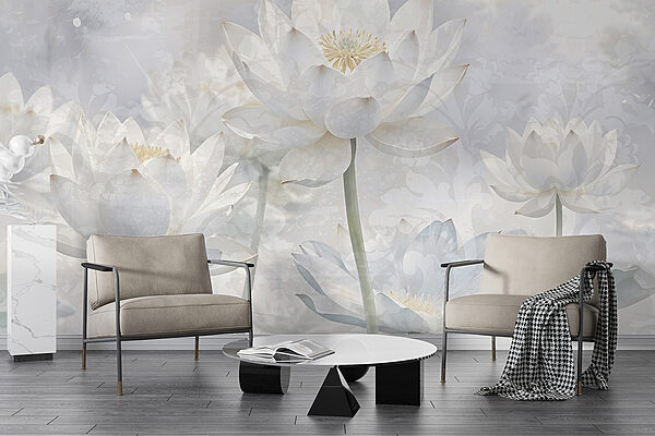 Group of white flowers Group of white flowers