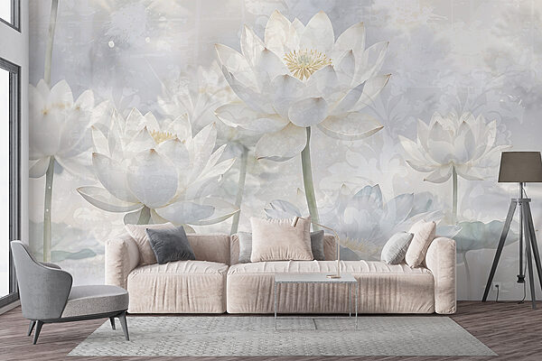 Group of white flowers Group of white flowers