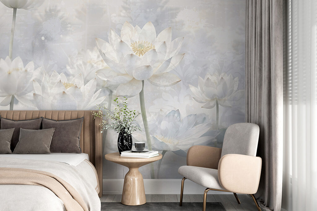 Group of white flowers Group of white flowers