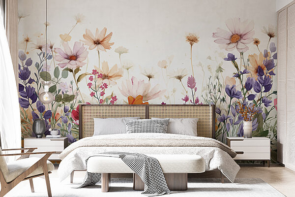 Groupe de fleurs sur fond blanc Groupe de fleurs sur fond blanc