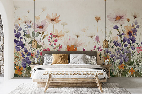 Groupe de fleurs sur fond blanc Groupe de fleurs sur fond blanc
