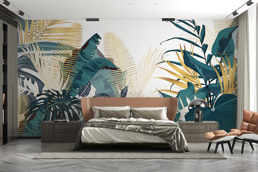 Groupe de plantes tropicales
