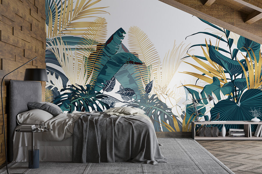 Groupe de plantes tropicales