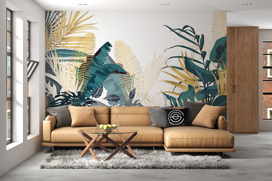 Groupe de plantes tropicales