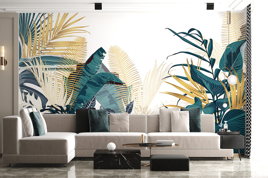 Groupe de plantes tropicales