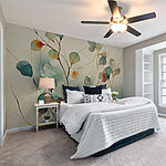 Papier peint Peinture d'une plante avec des feuilles