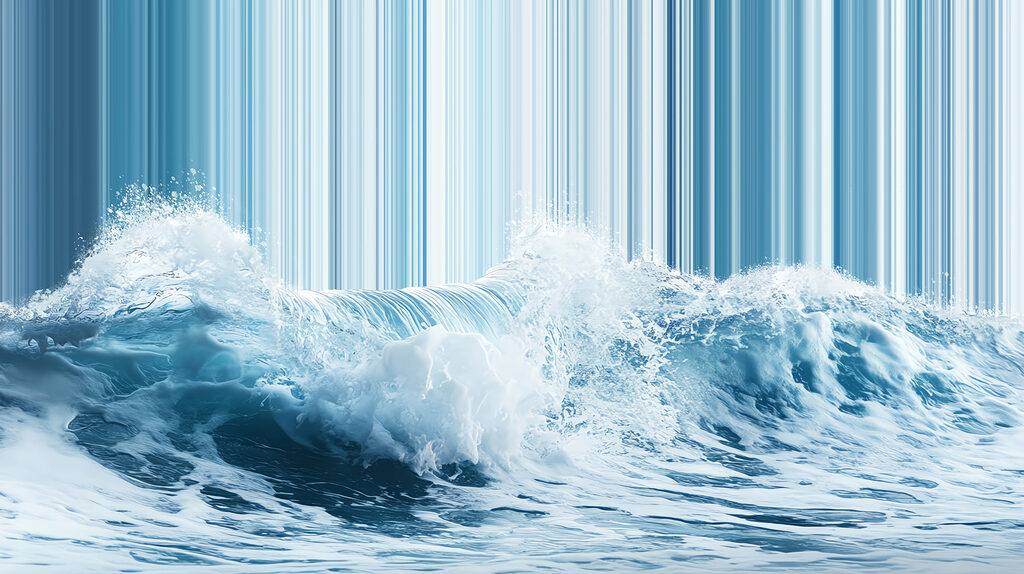 Vague dans l'océan Vague dans l'océan
