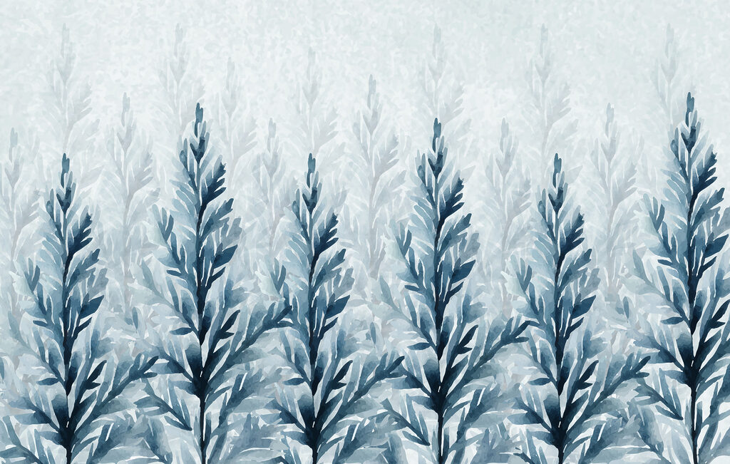 Groupe de feuilles bleues Groupe de feuilles bleues