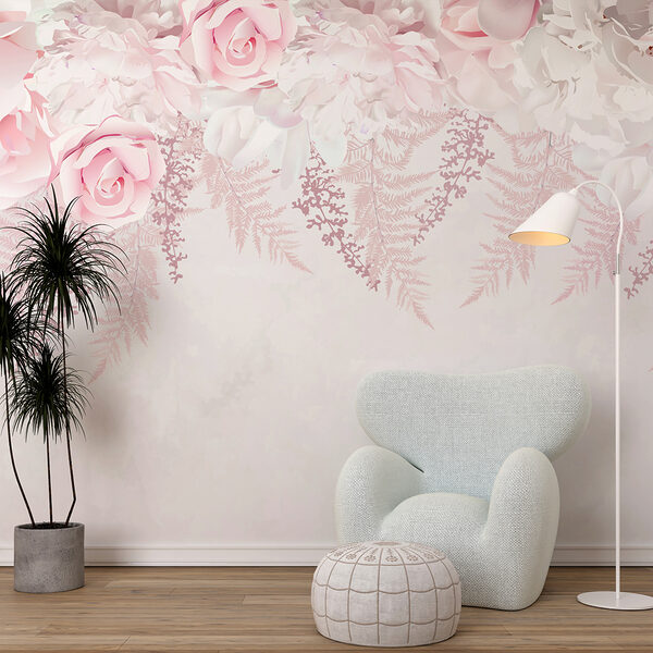 Groupe de fleurs et de feuilles Groupe de fleurs et de feuilles