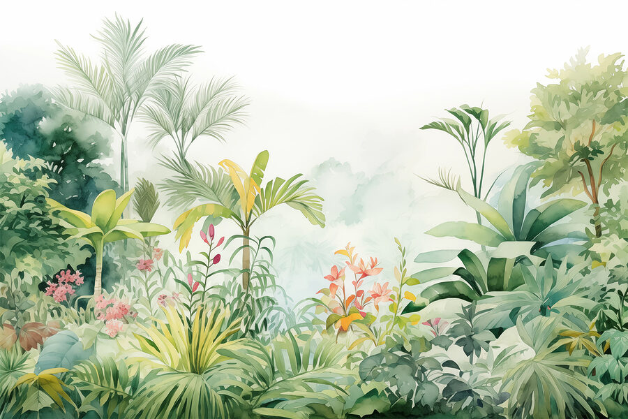 Peinture de plantes et de fleurs