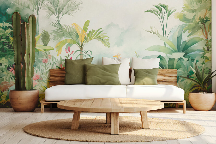 Peinture de plantes et de fleurs