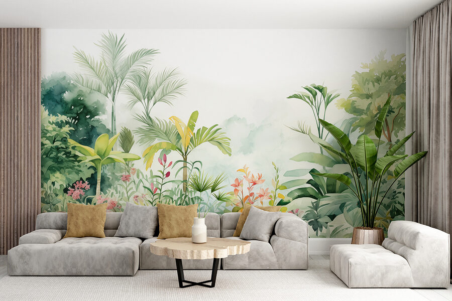 Peinture de plantes et de fleurs