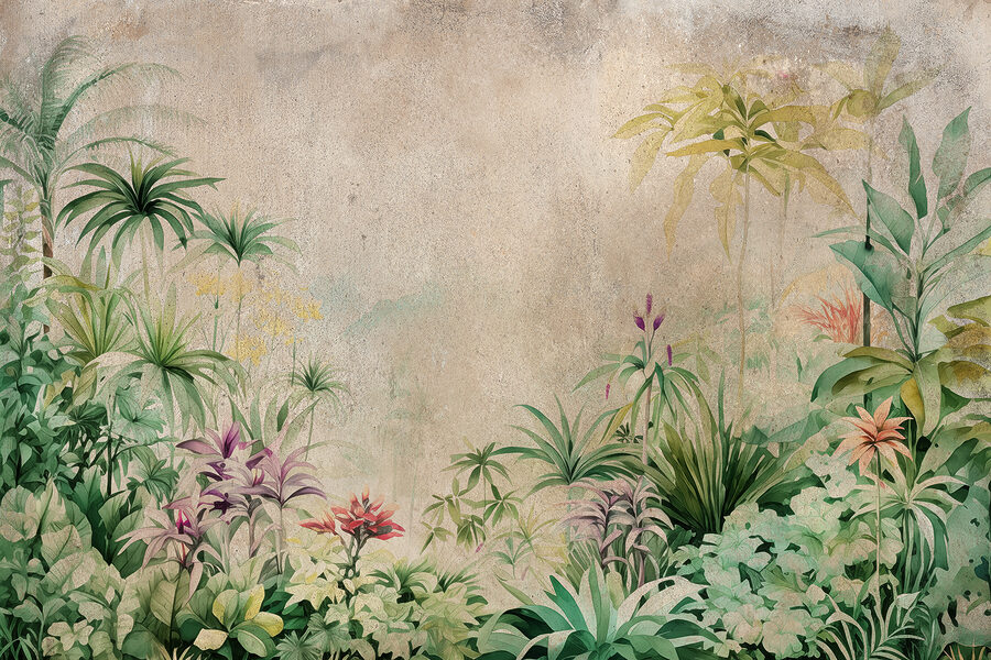 Peinture de plantes et de fleurs