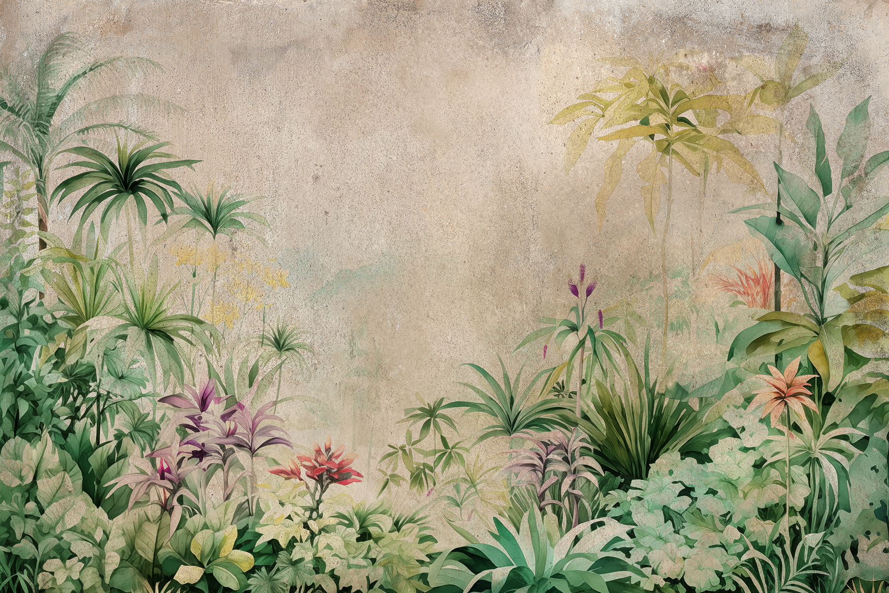 Painting of plants and flowers Painting of plants and flowers