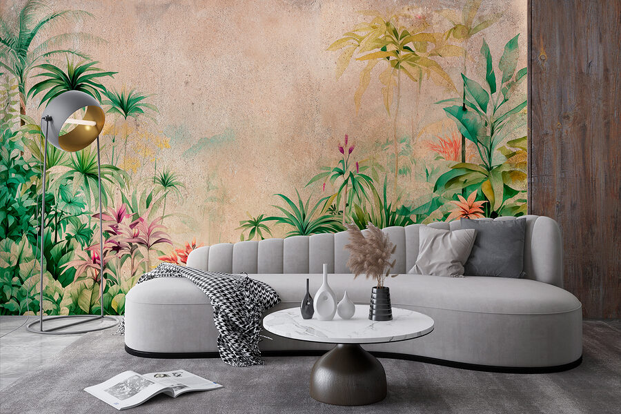 Peinture de plantes et de fleurs