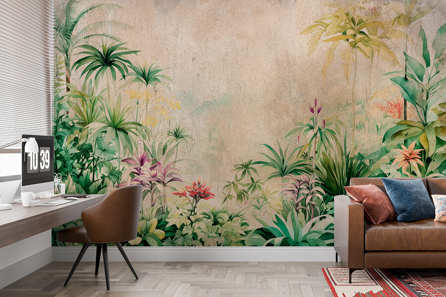 Peinture de plantes et de fleurs