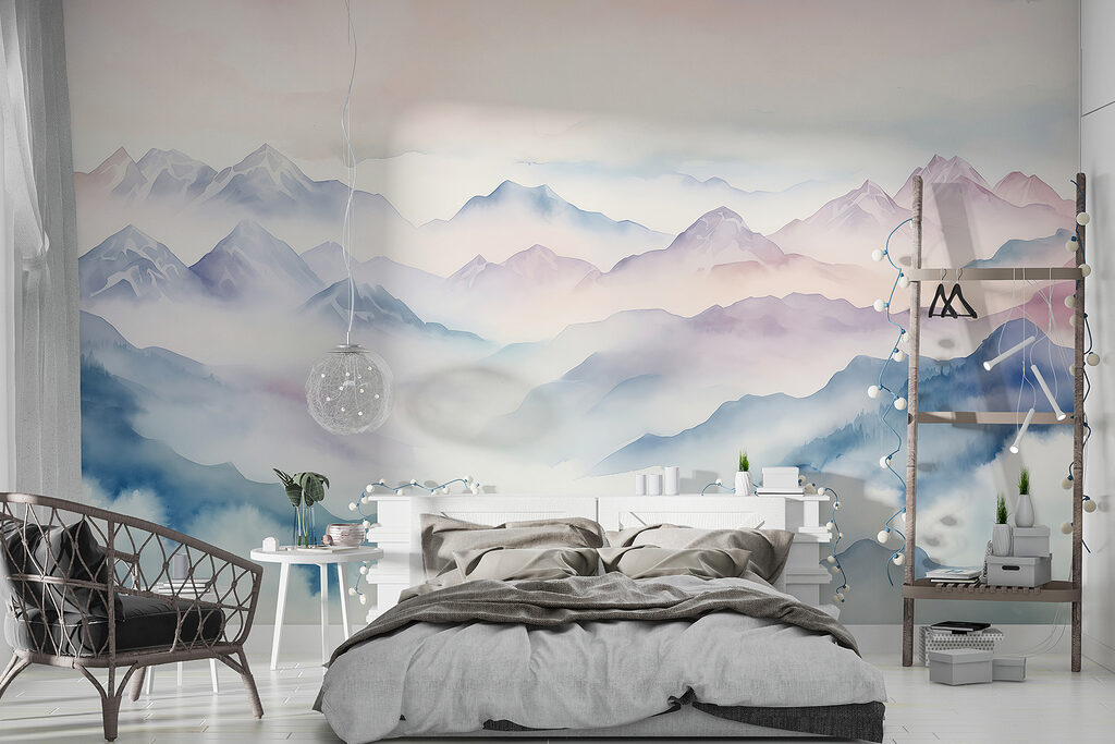 Peinture de montagnes et de nuages w01791pib4r 1024x683 - Peinture de montagnes et de nuages