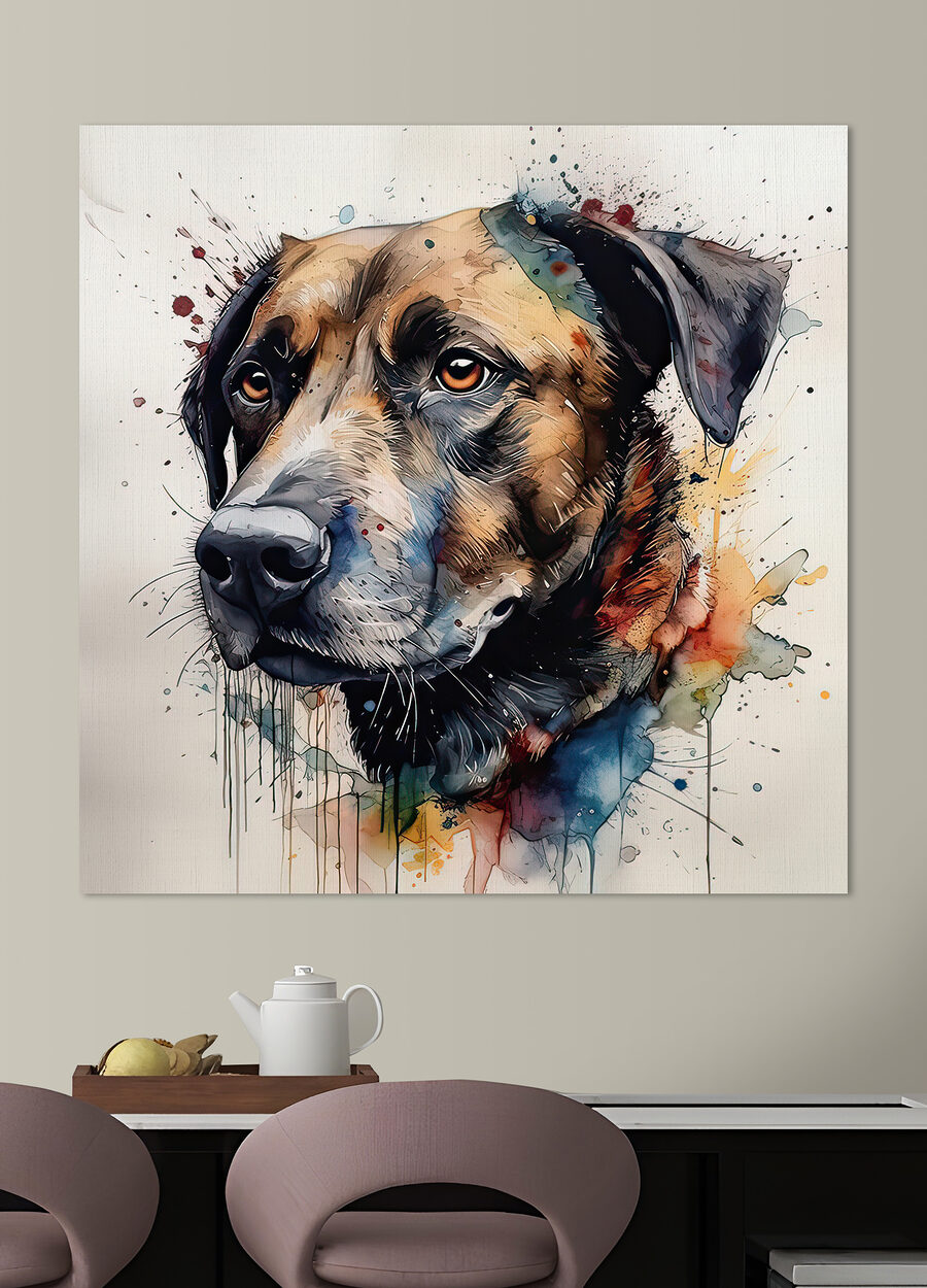 Peinture d'un chien Peinture d'un chien