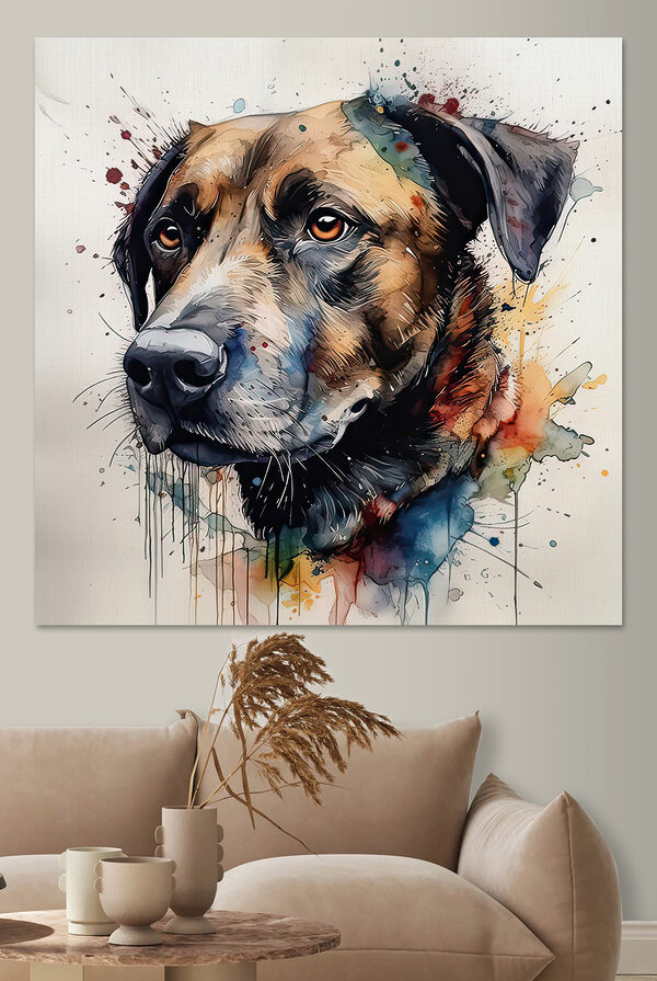 Peinture d'un chien Peinture d'un chien
