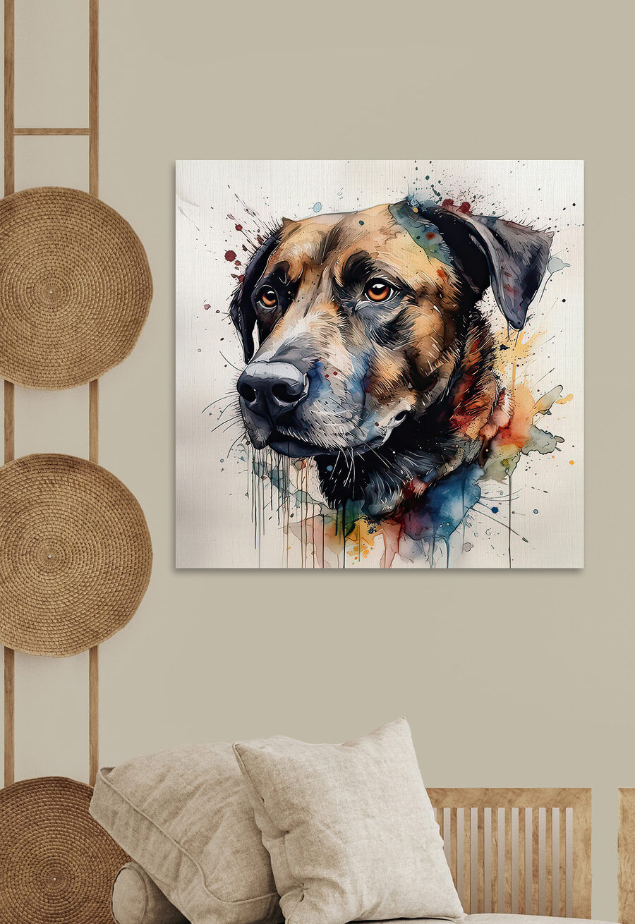 Peinture d'un chien Peinture d'un chien
