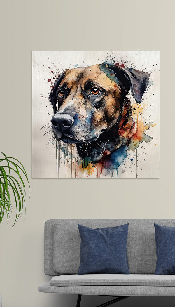Peinture d'un chien Peinture d'un chien