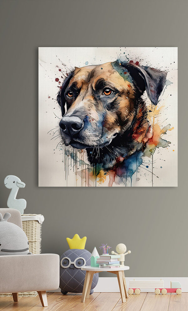 Peinture d'un chien Peinture d'un chien