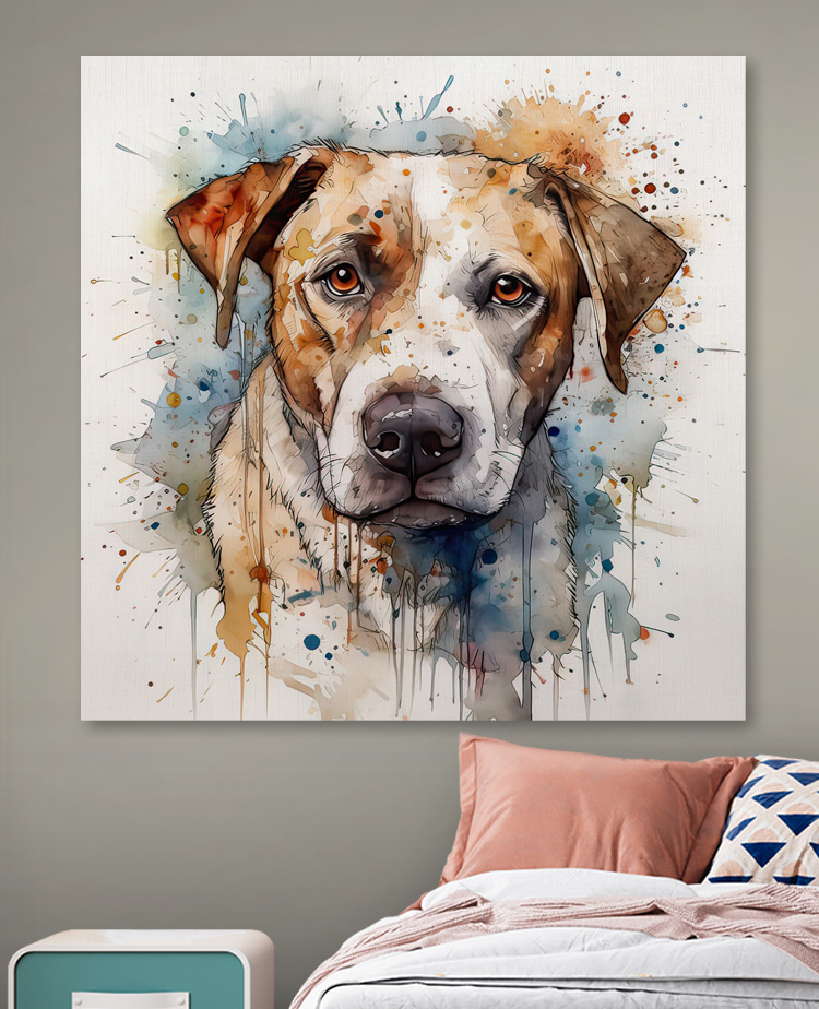 Peinture d'un chien