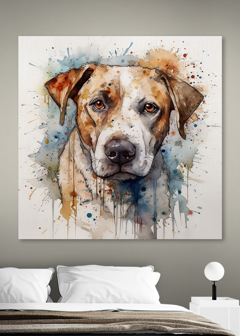 Peinture d'un chien