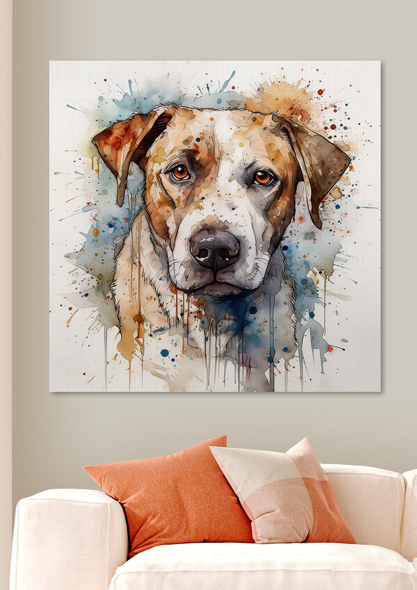 Peinture d'un chien Peinture d'un chien