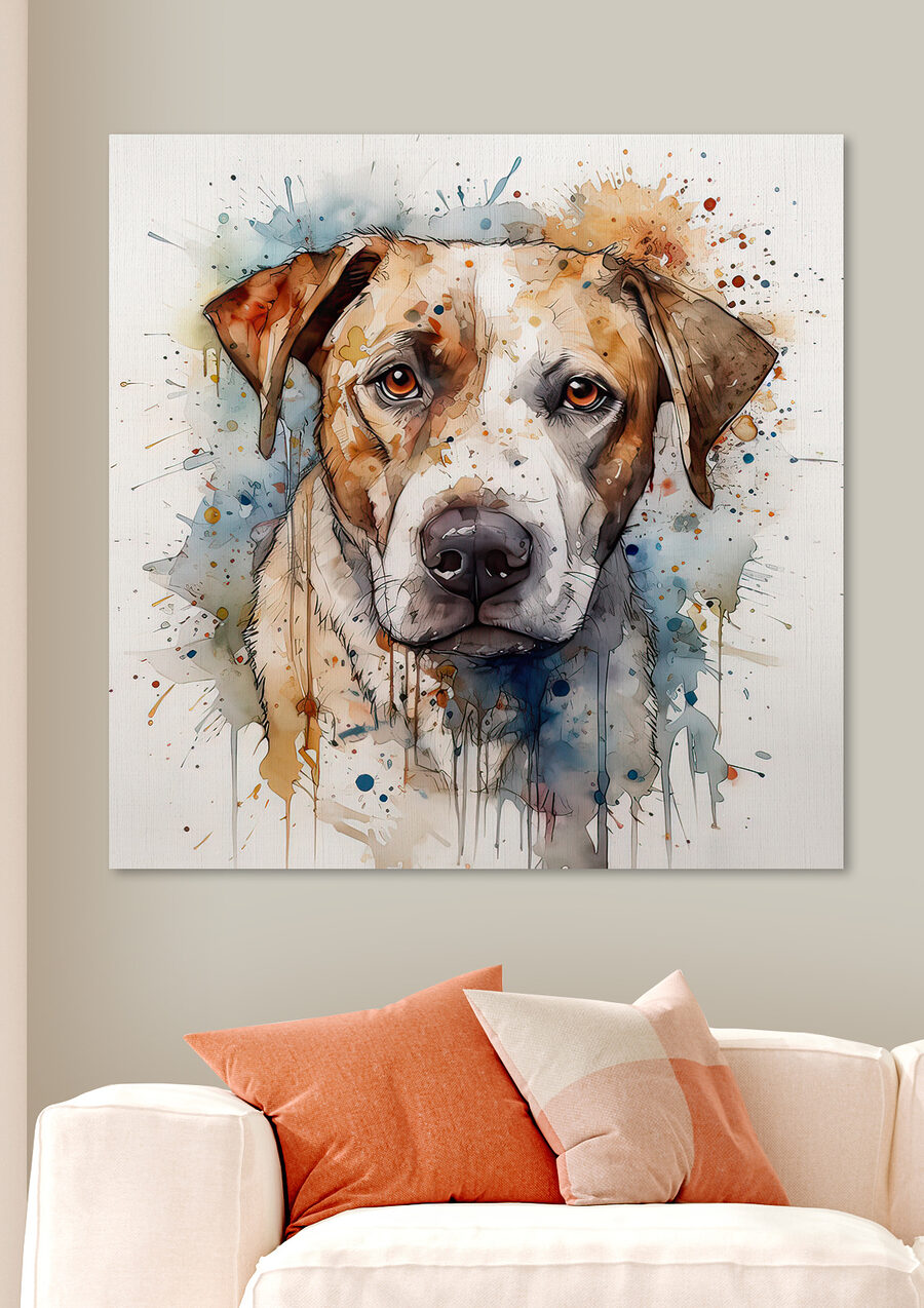 Peinture d'un chien