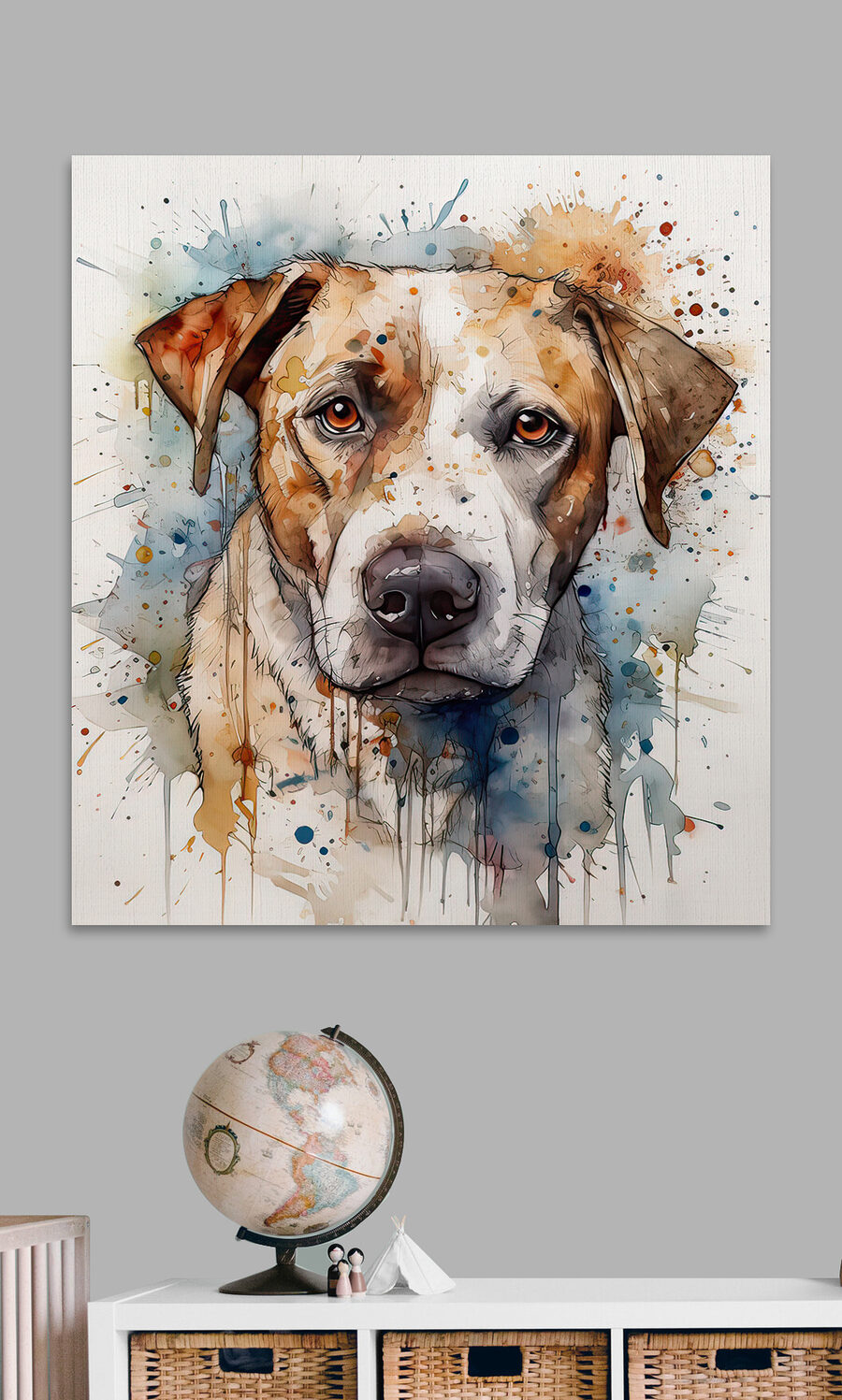 Peinture d'un chien