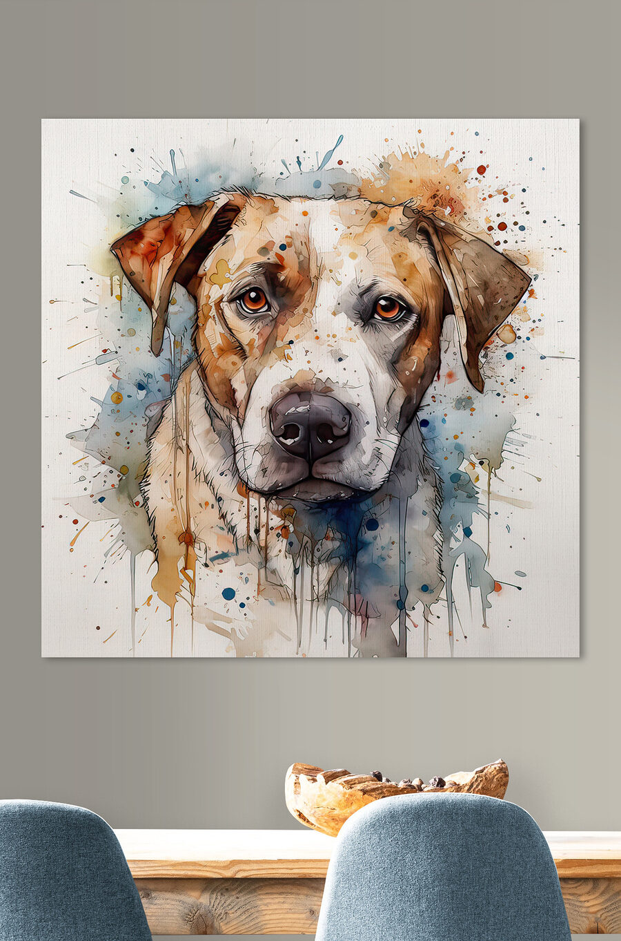 Peinture d'un chien