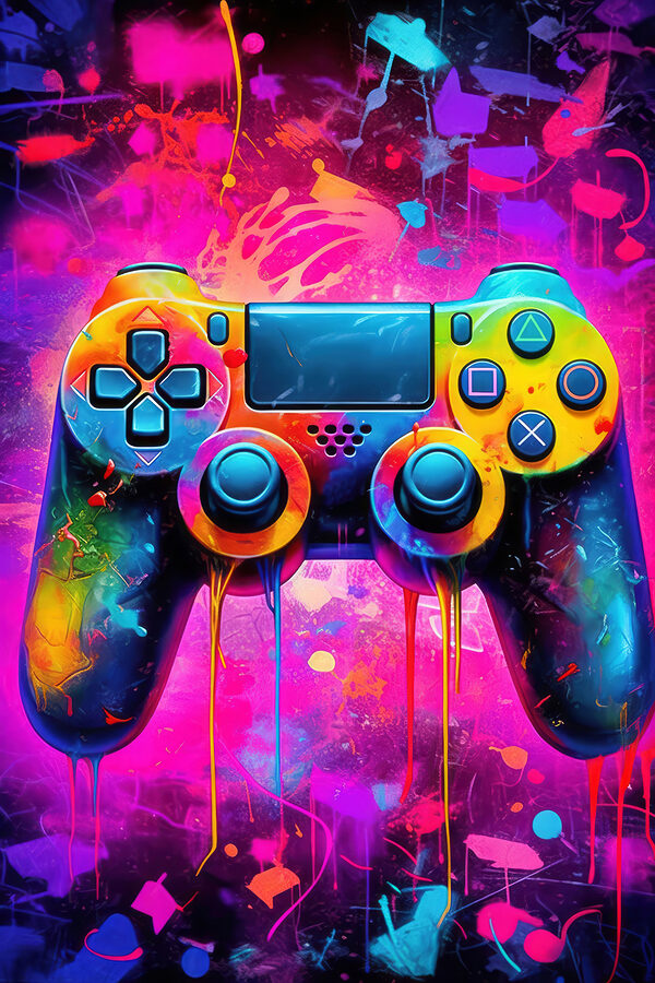 Contrôleur de jeu vidéo coloré Contrôleur de jeu vidéo coloré