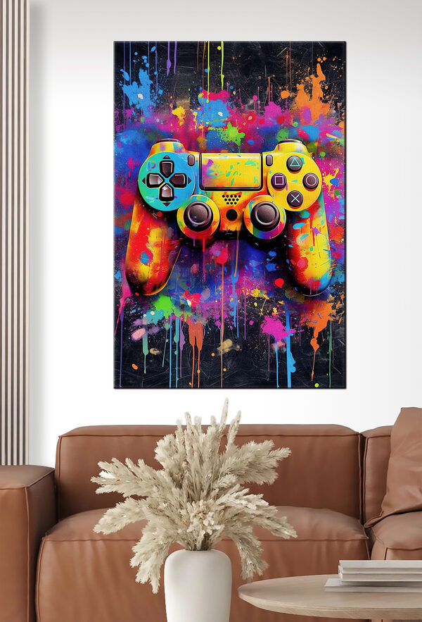 Contrôleur de jeu vidéo coloré Contrôleur de jeu vidéo coloré
