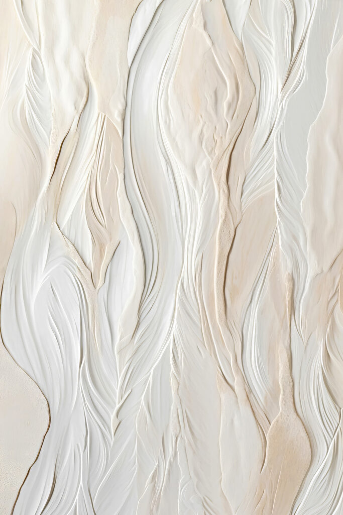 White wall with wavy lines White wall with wavy lines