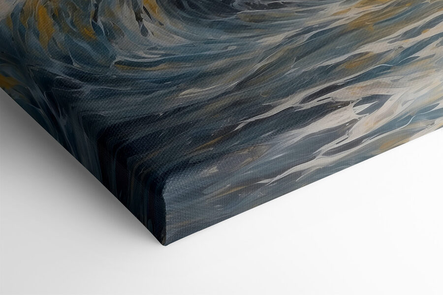 Peinture d'un homme debout dans l'eau Peinture d'un homme debout dans l'eau